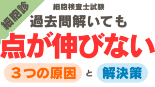 細胞検査士試験の過去問、解いても点が伸びないのはなぜ？